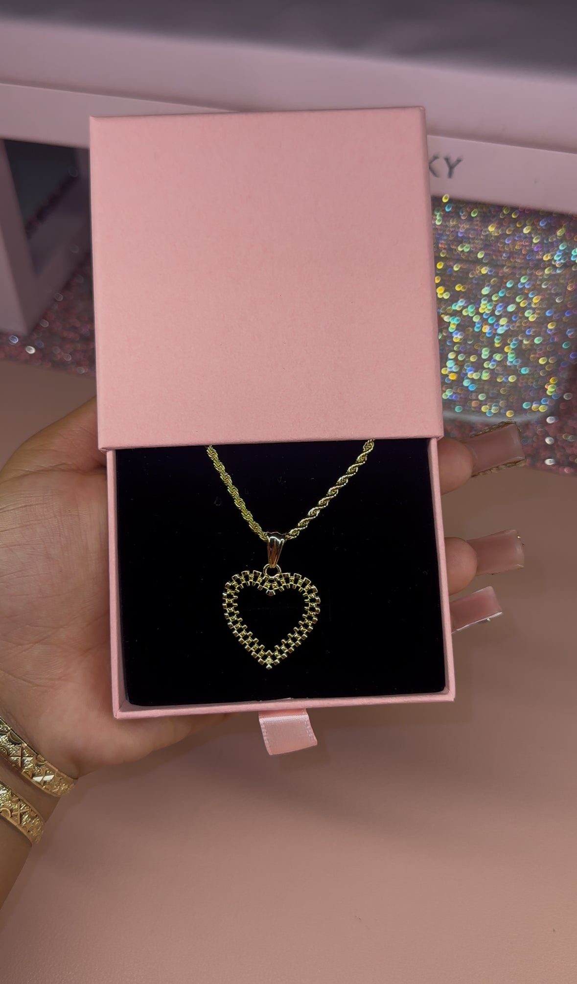 Rolex heart necklace